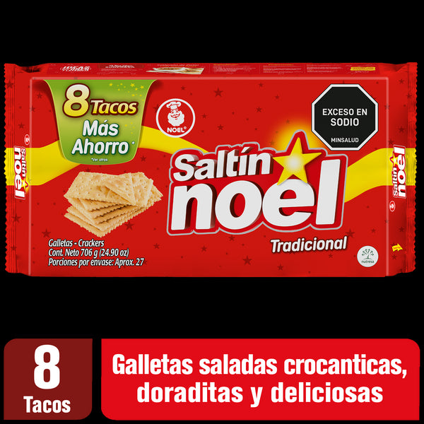 GALLETA SALTIN NOEL 706G 8 TACOS